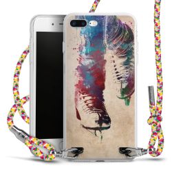 New Carry Case Transparent Stoff colourful/silber