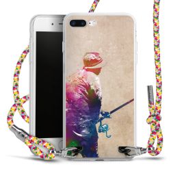 New Carry Case Transparent Stoff colourful/silber