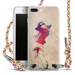 New Carry Case Transparent Stoff colourful/silber