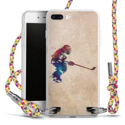 New Carry Case Transparent Stoff colourful/silber