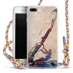 New Carry Case Transparent Stoff colourful/silber