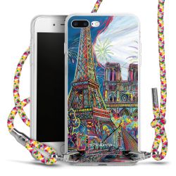 New Carry Case Transparent Stoff colourful/silber