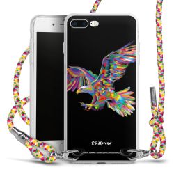 New Carry Case Transparent Stoff colourful/silber