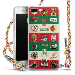 New Carry Case Transparent Stoff colourful/silber