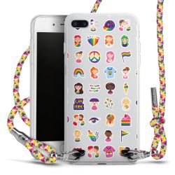 Carry Case Transparent Fabric colourful