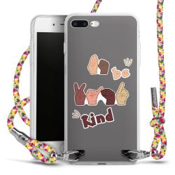 New Carry Case Transparent Stoff colourful/silber