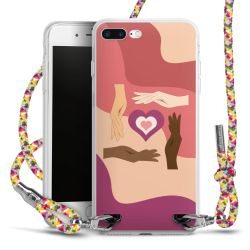 New Carry Case Transparent Stoff colourful/silber