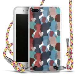 New Carry Case Transparent Stoff colourful/silber