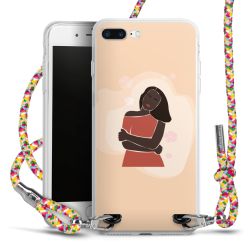 New Carry Case Transparent Stoff colourful/silber