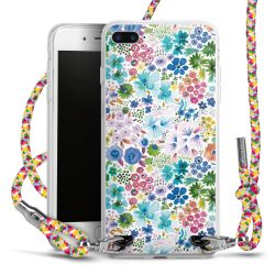New Carry Case Transparent Stoff colourful/silber