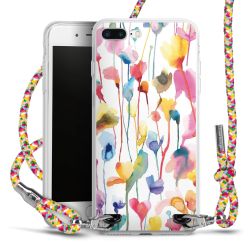New Carry Case Transparent Stoff colourful/silber