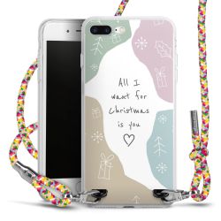 New Carry Case Transparent Stoff colourful/silber