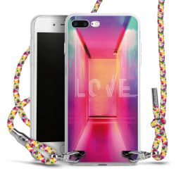 New Carry Case Transparent Stoff colourful/silber