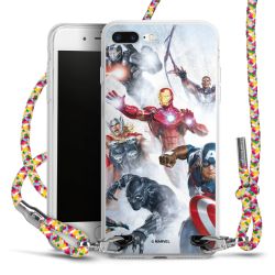 New Carry Case Transparent Stoff colourful/silber