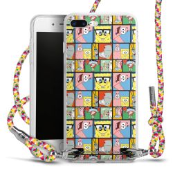 New Carry Case Transparent Stoff colourful/silber