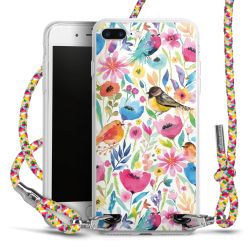 New Carry Case Transparent Stoff colourful/silber