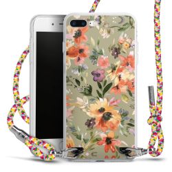 New Carry Case Transparent Stoff colourful/silber