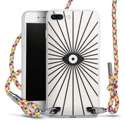 New Carry Case Transparent Stoff colourful/silber