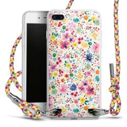 New Carry Case Transparent Stoff colourful/silber