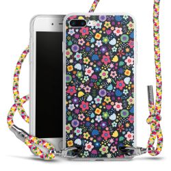 New Carry Case Transparent Stoff colourful/silber