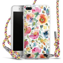 New Carry Case Transparent Stoff colourful/silber