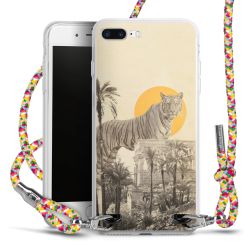 New Carry Case Transparent Stoff colourful/silber