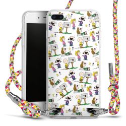 Carry Case Transparent Fabric colourful