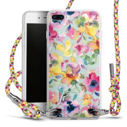 New Carry Case Transparent Stoff colourful/silber