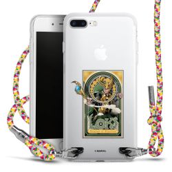 New Carry Case Transparent Stoff colourful/silber