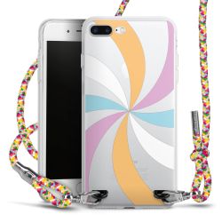 New Carry Case Transparent Stoff colourful/silber