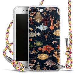 New Carry Case Transparent Stoff colourful/silber