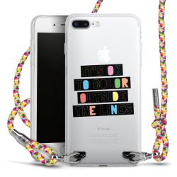 New Carry Case Transparent Stoff colourful/silber