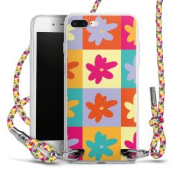 New Carry Case Transparent Stoff colourful/silber