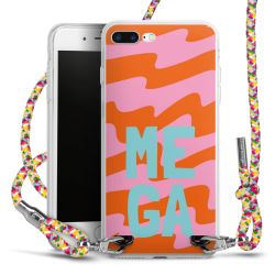 New Carry Case Transparent Stoff colourful/silber