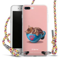 New Carry Case Transparent Stoff colourful/silber