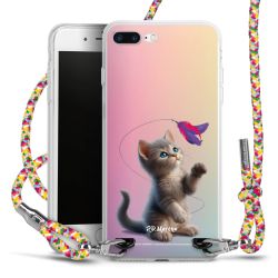 New Carry Case Transparent Stoff colourful/silber