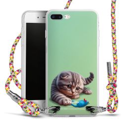 New Carry Case Transparent Stoff colourful/silber