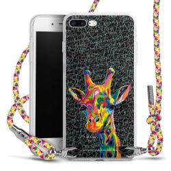 New Carry Case Transparent Stoff colourful/silber