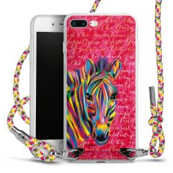 New Carry Case Transparent Stoff colourful/silber