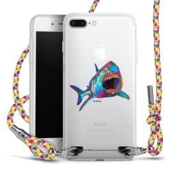 New Carry Case Transparent Stoff colourful/silber