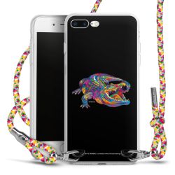 New Carry Case Transparent Stoff colourful/silber