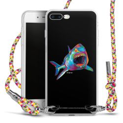 New Carry Case Transparent Stoff colourful/silber