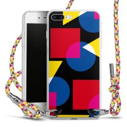 New Carry Case Transparent Stoff colourful/silber