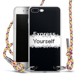 New Carry Case Transparent Stoff colourful/silber