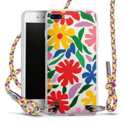 New Carry Case Transparent Stoff colourful/silber