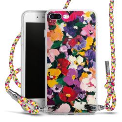 New Carry Case Transparent Stoff colourful/silber