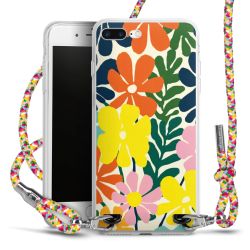 New Carry Case Transparent Stoff colourful/silber