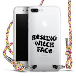 New Carry Case Transparent Stoff colourful/silber