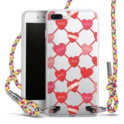 New Carry Case Transparent Stoff colourful/silber