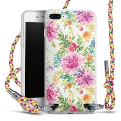 New Carry Case Transparent Stoff colourful/silber